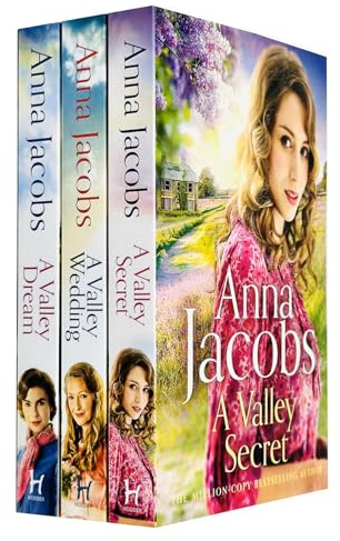 Conjunto de colección de libros de la serie 3 de Anna Jacobs Backshaw Moss (Un sueño en el valle, Un secreto en el valle, Una boda en el valle)