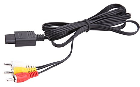 La Cabina Cordon Câble AV Audio Vidéo A / V TV par Câble pour 64 N64 GameCube NGC SNES SFC