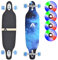 Apollo Longboard BlueSky, Komplettboard, Twin-Tip Drop-Through Freeride Cruiser Board