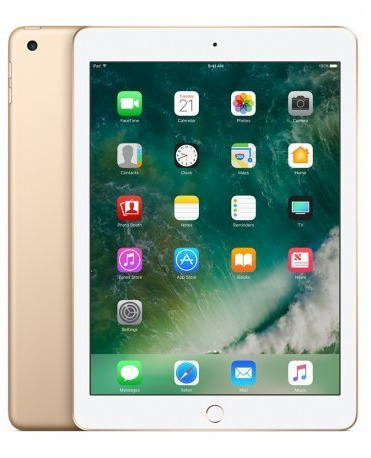 Apple iPad 9.7 (2017) 128GB Wi-Fi - Gold (Renewed)