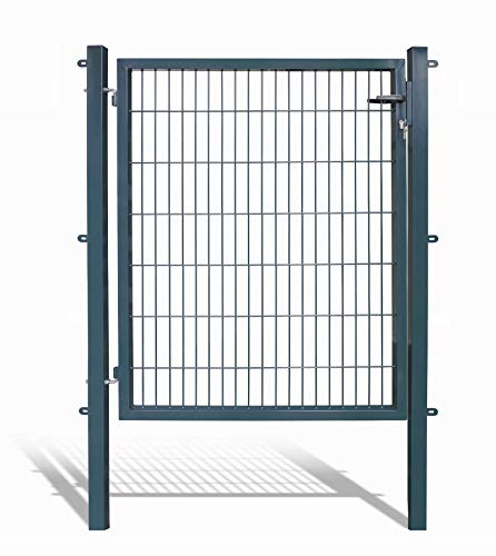 Arvotec Gartentor für Stabmattenzäune, anthrazit, BxH:1200x1400mm inkl. Pfosten - mit Befestigungsmaterial & Ersatzschlüsseln - Top Qualität zum Bestpreis!