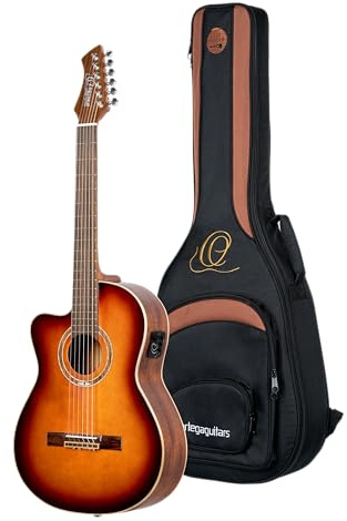 Ortega Guitars Performer Linkshänder E-Akustik Konzertgitarre -Fichte Burst