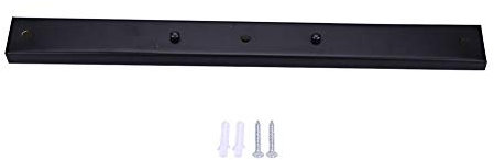 Placa de Luz de Techo Rectangular - Base de Montaje para Lámpara Colgante - Soporte Negro