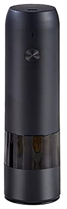 Macinapepe elettrico Pepe automatico elettrico e smerigliatrice salata USB Smerigliatrice di pepe salato spezia carica con PORTATO Mulino rottente regolabile leggero Macinapepe in ceramica