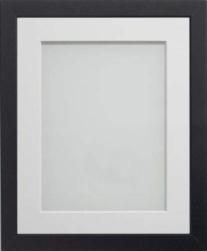 Frame Company Allington Black Photo Frame with White Mount, 20x16 for 15x10 inch, fitted with perspex