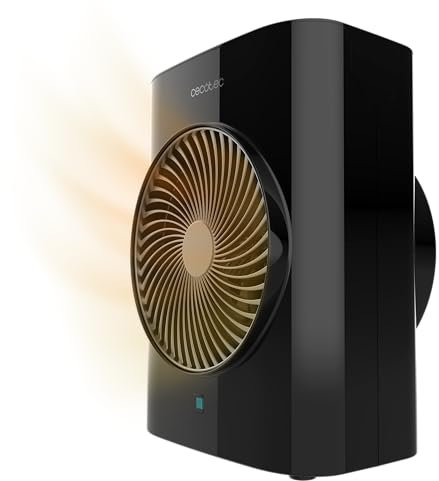 Cecotec Riscaldatore ReadyWarm 2070 Max Force Smart Black. Termoventilatore, 2000 W, 2 Livelli di Potenza, 3 Modalità di Funzionamento, Display LED e Telecomando