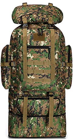 Qiantull Wanderrucksack 100L Groß Kapazität Trekkingrucksack Outdoor Universal Rucksack Camping Sport Reise Daypack Reiserucksack für Herren Damen