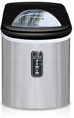 GLETSF Máquina para Hacer Hielo, pequeña máquina para Hacer Hielo, Bloque Redondo Tipo Bala para encimera, 9 Cubitos de Hielo listos en 6-12 Minutos, 12 kg/24 Horas
