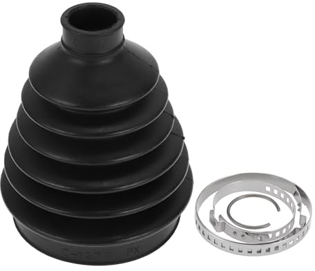 HEROFFIX 1 Set CV Joint Boot Kit for BMW X5 2000-2006 31607565316 | 1 Set, Outer Constant Velocity Joint Boot, W/ Clamps, Black Rubber