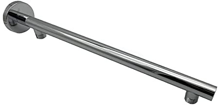 NCONCO Soffione doccia braccio in acciaio inox pioggia braccio doccia montato a parete doccia estensore braccio 40 cm per doccia testa argento