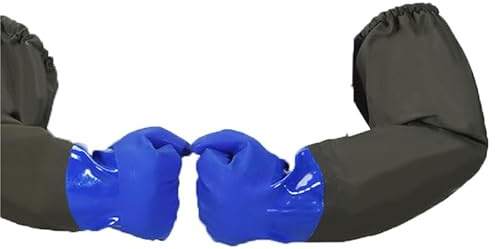 Ruikcoll 74 CM, A Long Section of Safety Work Gloves, Pond Cleaning Gloves