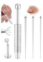 Chriscoco 14G/16G/18G Piercing Taper Insertion ASTM F136 Titan Piercing Einführhilfe Piercing Nadel für Ohr/Nase/Lippe/Bauch/Zunge Body Stretching Piercings Kit Assistant Tool