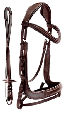 Redini per Cavalli Briglia da Equitazione con redini Antiscivolo Nero Marrone Attrezzature equestri Cavallo da Equitazione Strumenti per Cavalli (Light Brown XL)