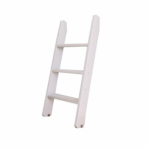 Heavy-Duty Wooden Bunk Bed Ladder with Non-Slip Steps - 3/4/5 Rungs 330 lb Capacity Sturdy Indoor Step Stool for Safe Access and Easy Convenience in Apartments