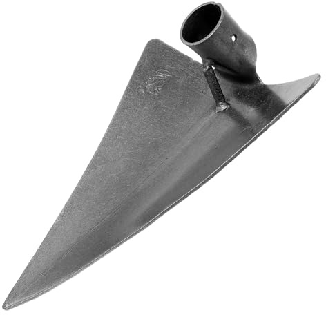 jojofuny Houe de Jardinage Acier à Haute Teneur Tête Triangulaire Argentée Outil Polyvalent pour Binage Désherbage et Culture du Sol Agriculture et Jardin