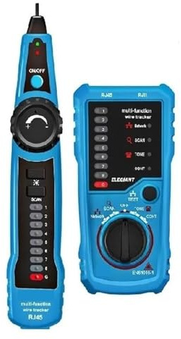 VCHICS Tester per cavi in ​​fibra ottica, Nuovo FWT11 RJ11 Cat5 Cat6 RJ45 Telefono Wire Tracker LAN Rete Cavo Tester Rilevatore Linea Finder Accessorio di