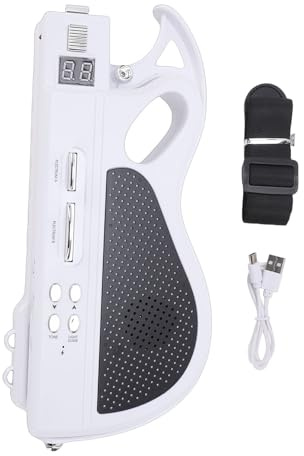 CHICIRIS Chitarra Intelligente Senza Corde, Chitarra Elettrica per Bambini con Luci a LED e Batteria Ricaricabile, Strumento Musicale Bluetooth Senza Fili per Ragazzi e Ragazze Dai 3 Anni (WHITE)