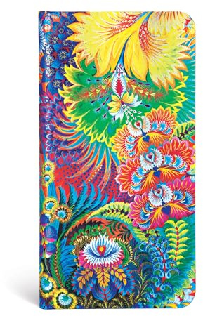 Paperblanks - Olenas Garten Tagesanbruch - Notizbuch Schlank Liniert (Olenas Garden), Slim (180 x 90 mm): Lined Slim