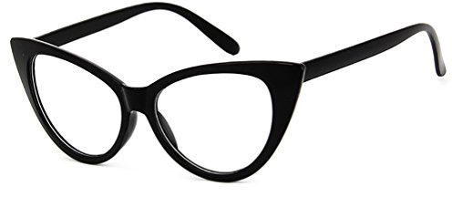 Dawnzen® Occhiali gatto da donna ragazza, Occhiali montatura gatto vintage anni 50s, lente trasparente (Piccoli)