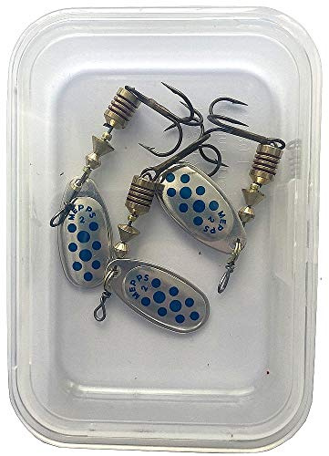 MEPPS - Caja de 3 cucharas Comet (talla 2), color azul