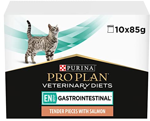 PRO PLAN VETERINARY DIETS EN Gastrointestinal Wet Cat Food Salmon 10 pack of 85g