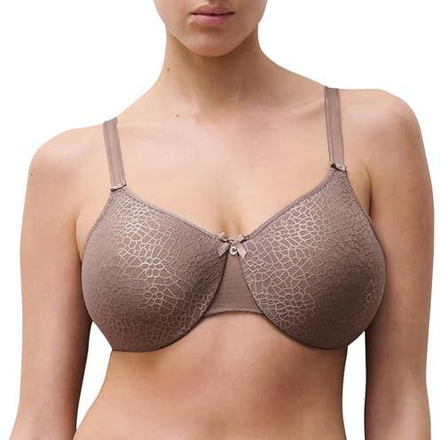 Chantelle C MAGNIFIQUE, Reggiseno Preformato con Ferretto, Intimo Invisibile Donna, Marrone Nocciola, 4E