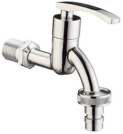 FZHLR Wand Befestigte 1/2 Gewinde Chrom Und Bronze Farben Kaltwasserhahn, Antike Bronze B
