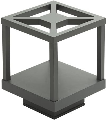 Dopo Lighting - Baliza de exterior ARLEN (H.23 cm) uso exterior IP54, Baliza de jardín para exterior en aluminio ideal para caminos, terrazas, senderos o cualquier zona exterior, antracita