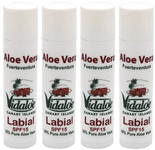 Vidaloe Aloe Vera Lippenbalsam 5ml x 4 Einheiten