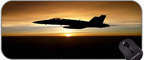 Gaming Mauspad mit genähten Kanten, US Airforce F-22 Raptor Jet Fighters Professional Mousepad, genähte Kanten