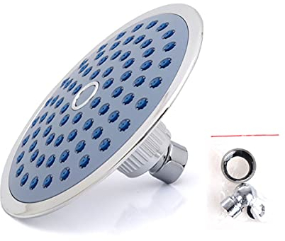 Soffione Doccia Rotondo a Pioggia, Alta Pressione, Design Cromato e Moderno 150cm