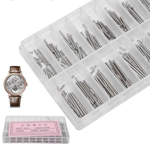 Tissting Perni per Cinturini Orologio, Set Completo di Barre a Molla in Acciaio Inossidabile 20 Dimensioni con 400 Pezzi per Riparazione Orologi e Manutenzione Gioielli