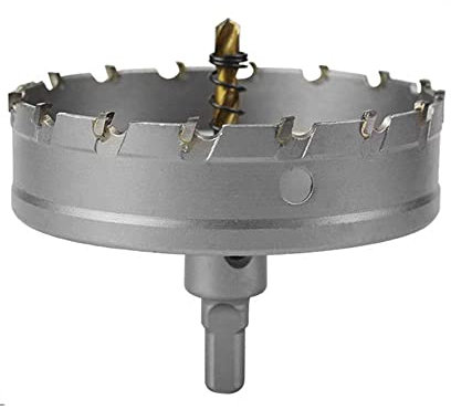 XRMXF 100mm scie cloche foret en carbure de tungstène,TCT métal scie cloche foret pour acier inoxydable, fer, alliage, bois, plastique