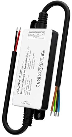 LeClubLED Contrôleur Étanche IP66 pour Ruban/Spot LED RGB Radio-Fréquence/Alexa/Google Assistant 037S-P