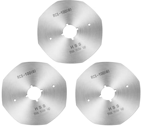 BAOSHISHAN Replacement Blade for Electric Fabric Rotary (3 Pcs)