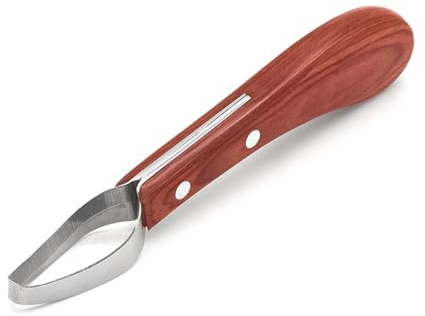 POFET Coltelli per Zoccoli per Cavalli Strumento per Tagliare Gli Zoccoli con Manico in Legno Strumento per Maniscalco
