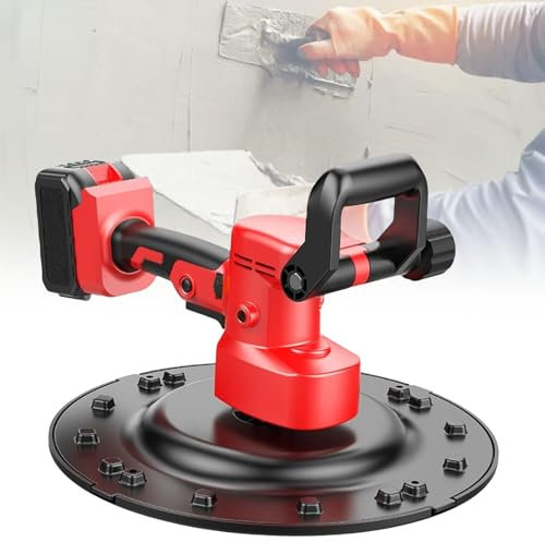Machine De Polissage De Mortier De Ciment, Avec Disque De Meulage Auto-AdhéSif De 15 Pouces, éQuipement De Lissage De Mur éLectrique, Pour Mur De Construction De Mortier,15-2Battery