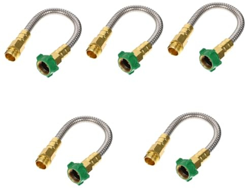 SUPVOX Lot De 5 Rallonges De Tuyau Darrosage En Acier Inoxydable De 30 Cm Avec Connecteurs Faciles À Installer Et À Détacher Pour Le Jardinage