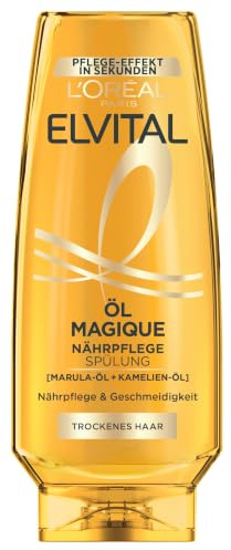 L'Oréal Paris Elvital Spülung für schwerelose, intensive Pflege, Mit kostbaren Blütenölen, ÖL Magique Nährpflege, 6 x 250 ml