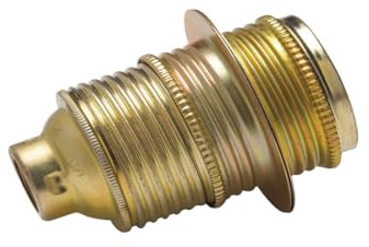 Lampenfassung aus Metall, E14, verschraubt