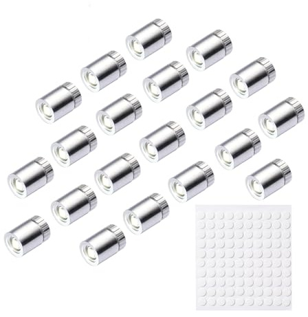 Pumwoy 20 Mini LED Licht, Miniatur Lichter Kleine LED Lichter, Geeignet zum Dekorieren von Puppenhäusern, Micro LED Licht Mini LED Lichter für Puppenhäuser, Kunsthandwerk (Weißes Licht)