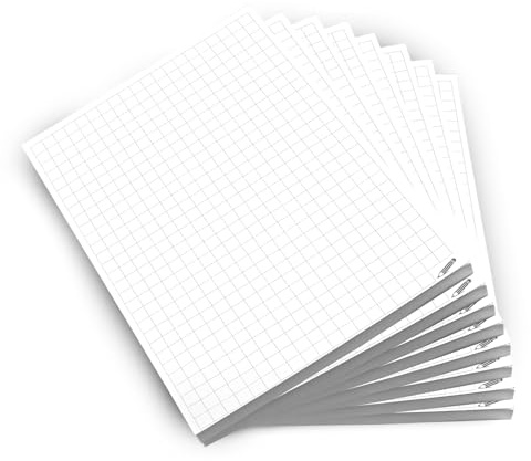 ge glädje till iulias! Anteckningsblock A6 rutig I Sparset 8 block Din A 6 I 50 ark per block I rivbart I 80 g/m² papper vitt I skrivblock, anteckningsblock