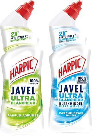 Harpic - Lot de 2 Gels WC Power - Javel + Agrumes