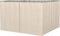 Set 4 Tende Sostitutive per Gazebo, Pannelli Privacy 3 x 3m, Pareti Laterali per Gazebo da Giardino, Beige