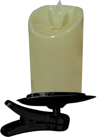 Velas Sin Llama, Velas Eléctricas Con Pinza, Luz Titilante con Pinza para Salón, Dormitorio, Bodas, Fiestas y Jardín