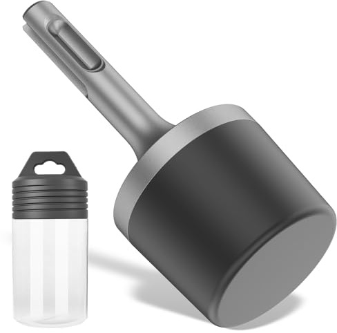 Powered Rubber Hammers for SDS Plus Handle, Powered Mallet Rubber Hammers for Electric Hammer Radiators Tile Laying Carpentry Plumbing Tool