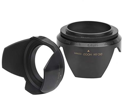 KIMISS Paraluce a Forma di Petalo per Apertura Filtro da 62 Mm - Paraluce per Fotocamera Migliore Protezione Dalla Luce - Accessori