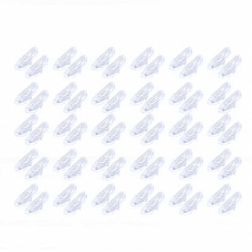 Dilwe Högklackat Miniplast för Dockor, 30 par DIY Craft Set (Transparent) | Transparent Design för 11,4 Tums Dockor, Byte Av Kulfogade Dockskor, Slitstarka Påklädningstillbehör
