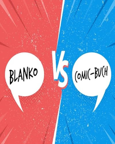 Blanko Comic-Buch: Leeres Comicbuch zum selber zeichnen und selbsgestalten | Für Mangas | Das ideale Geschenk für Kinder