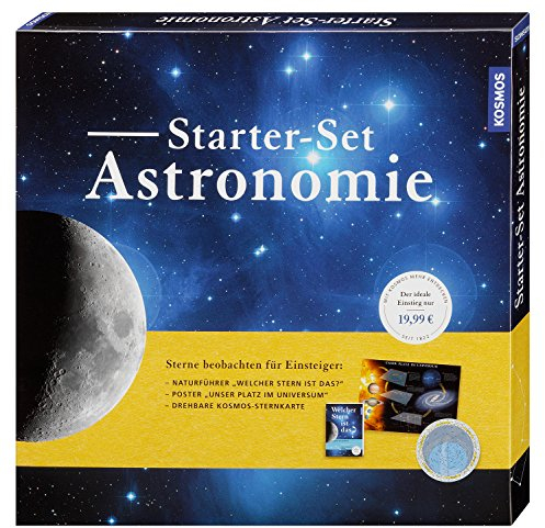 Kosmos Verlag Buch Starter-Set Astronomie: Sterne beobachten für Einsteiger: Naturführer Welcher Stern ist das?, Poster Unser Platz im Universum, Drehbare Kosmos-Sternkarte